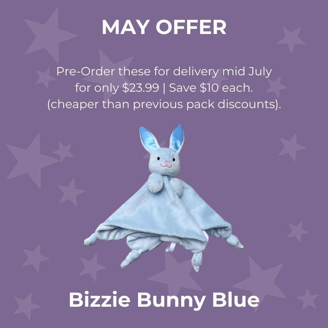 PRE-ORDER SHIP MID JULY | Bizzie Bunny Blue Comforter